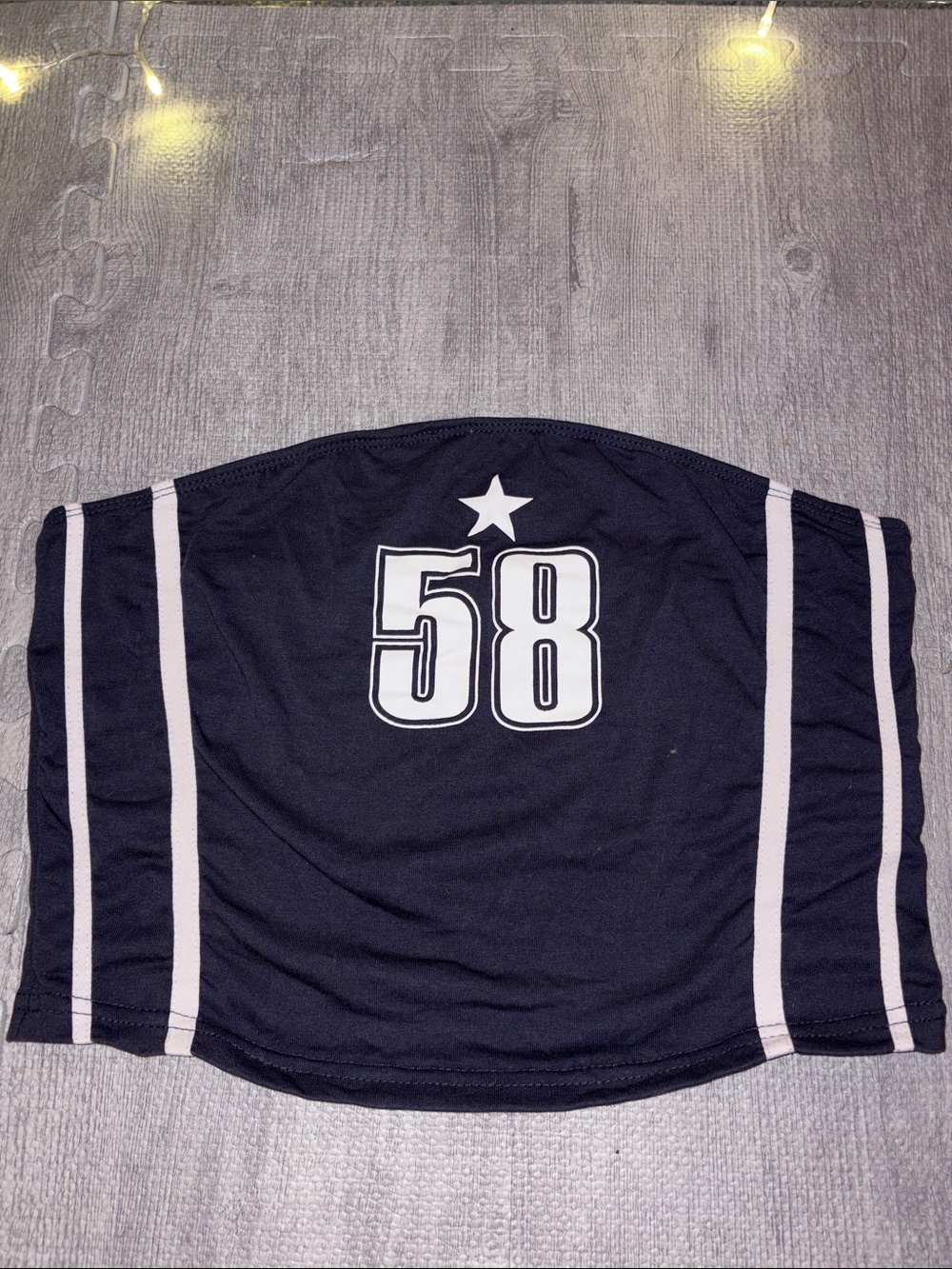 Women’s Sporty Navy Cropped Tube Top